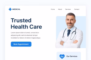 طراحی سایت پزشکی حرفهای برای پزشکان و کلینیکها